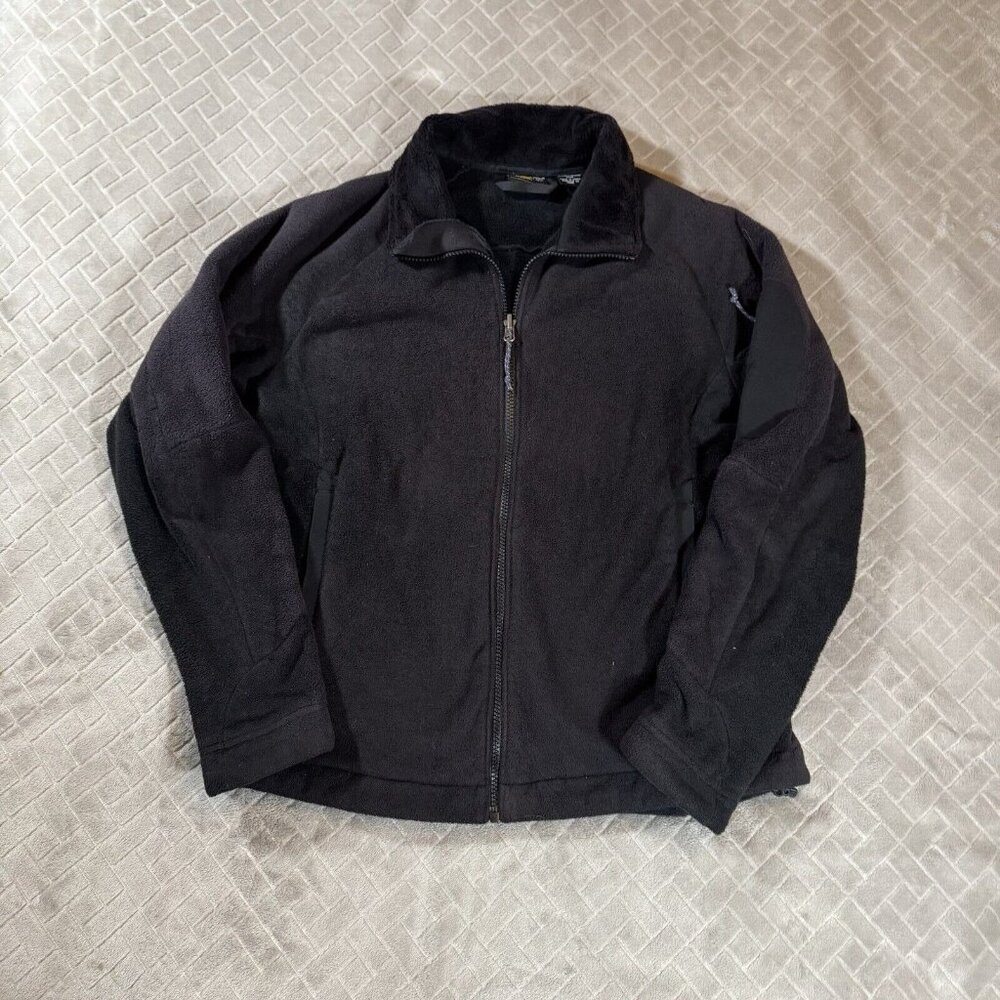 Moutain Hardware Womens Medium Polartec High Loft Jacket Black Fleece Mock Neck